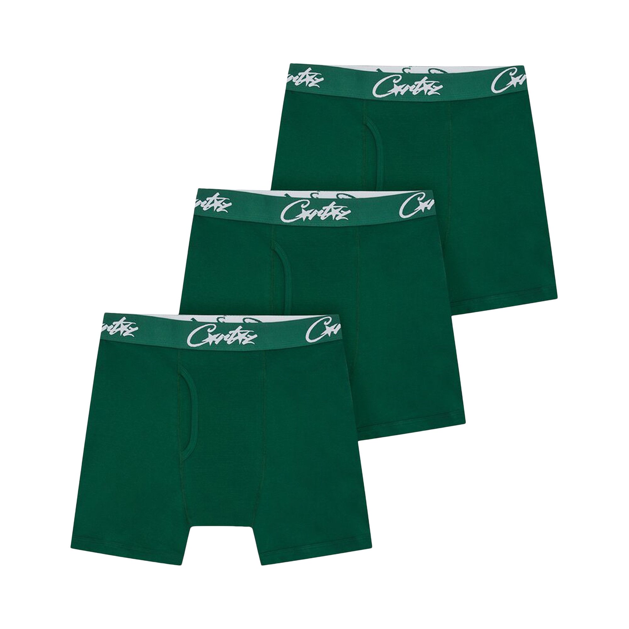 Buy Corteiz Allstarz Boxers (3 Pack) 'Green' - 7892