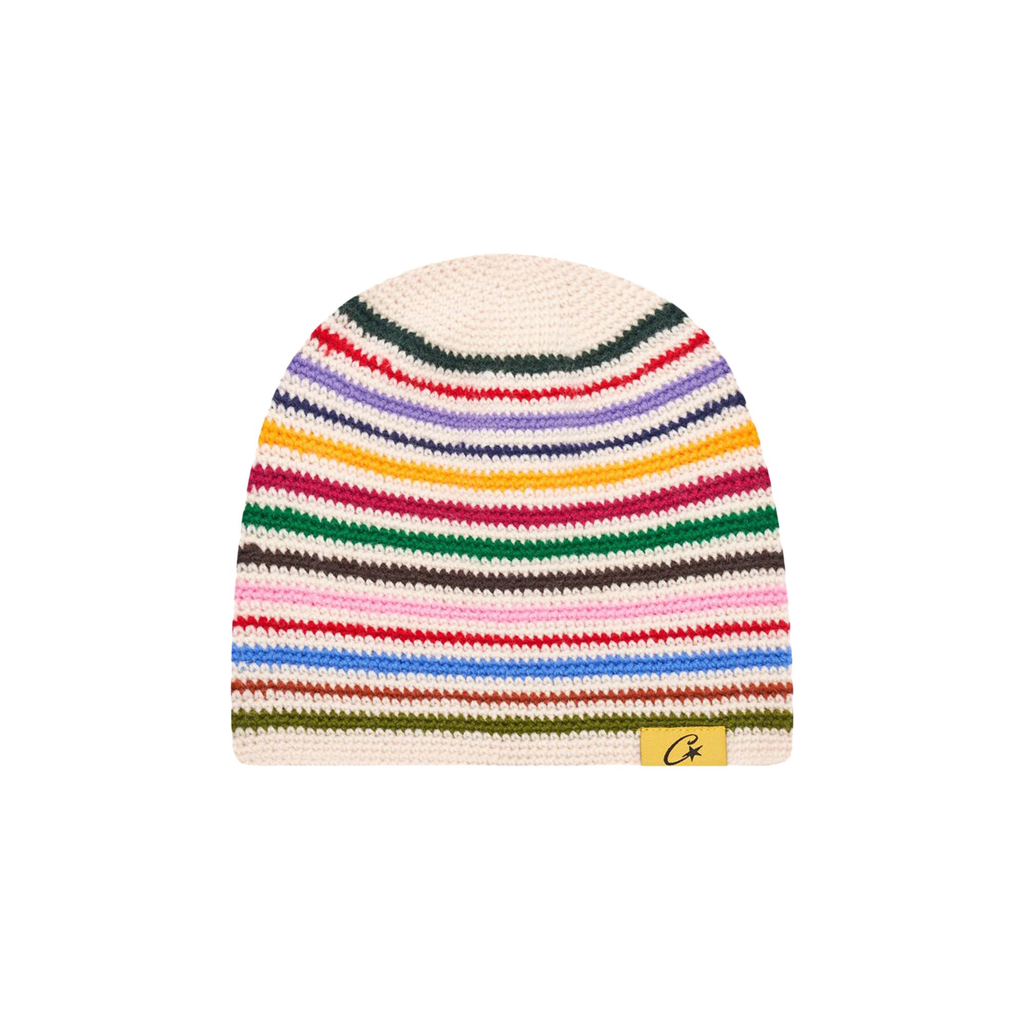 【逸品】 Buy Corteiz Crochet Beanie 'White/Multicolor' - 7892 帽子
