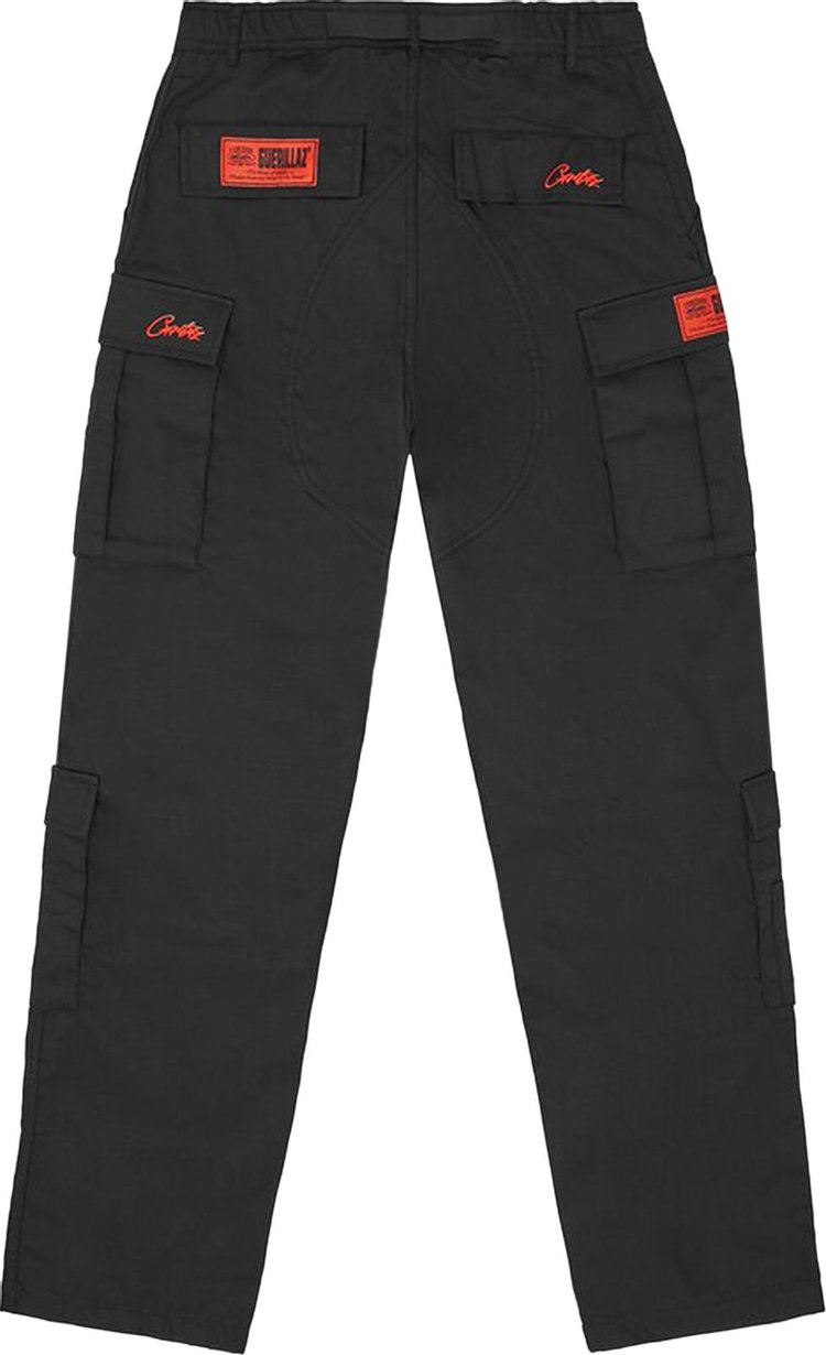 Corteiz Guerillaz Cargos BlackRed