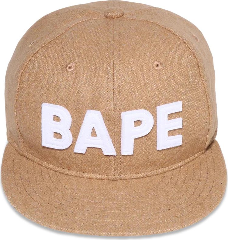 BAPE Patch Snapback Cap Beige