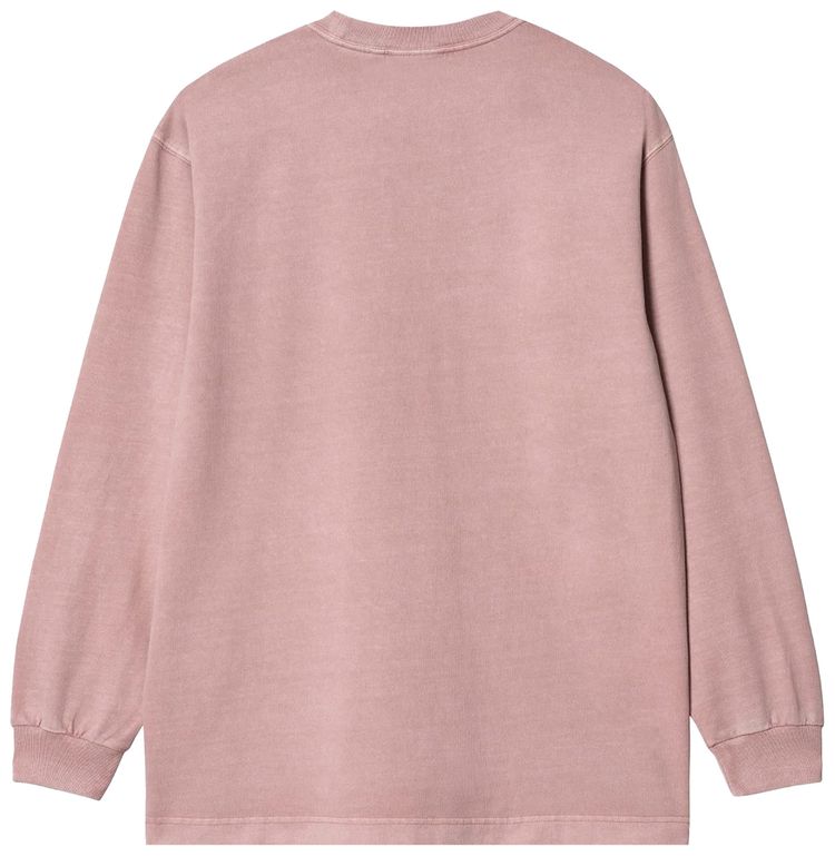 Carhartt WIP Vista Long Sleeve T Shirt Glassy Pink