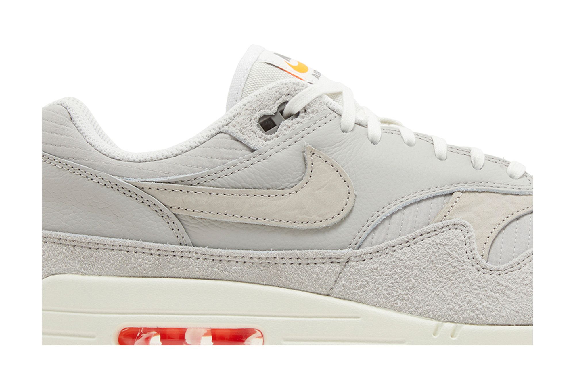 Nike air max 1 pure platinum total orange discount