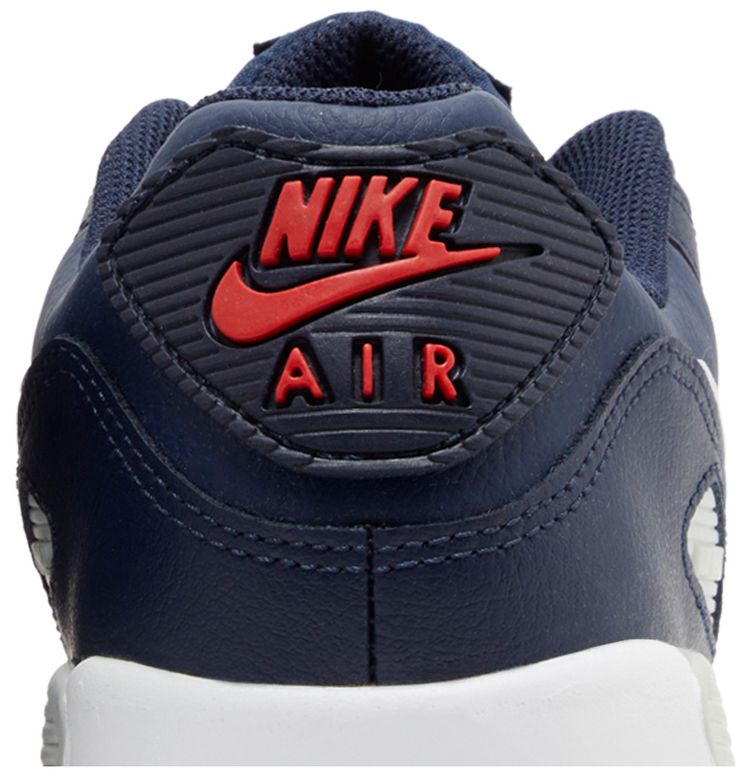 Nike Air Max 90 Leather GS Obsidian Track Red