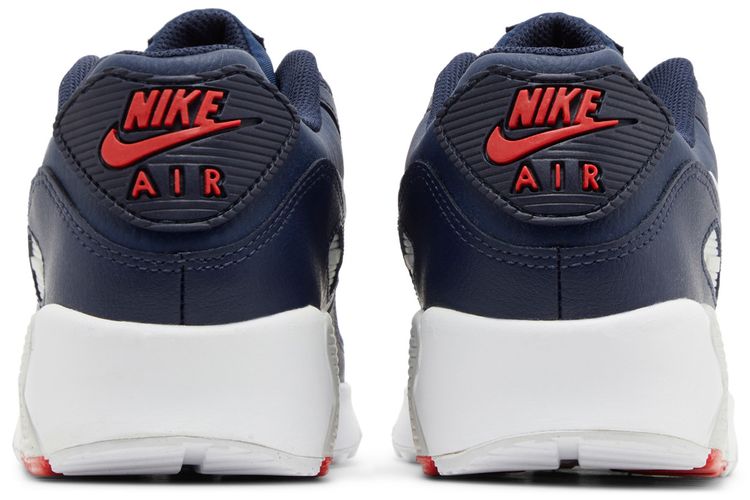 Nike Air Max 90 Leather GS Obsidian Track Red