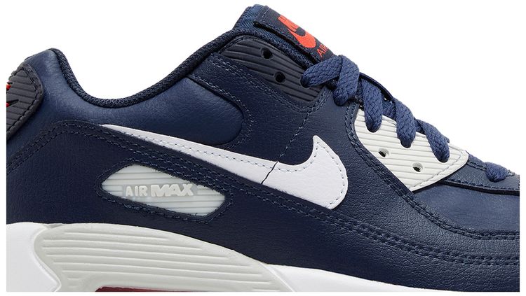 Nike Air Max 90 Leather GS Obsidian Track Red