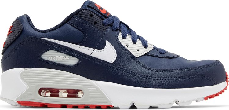 Buy Air Max 90 Leather GS 'Obsidian Track Red' - DV3607 400 | GOAT