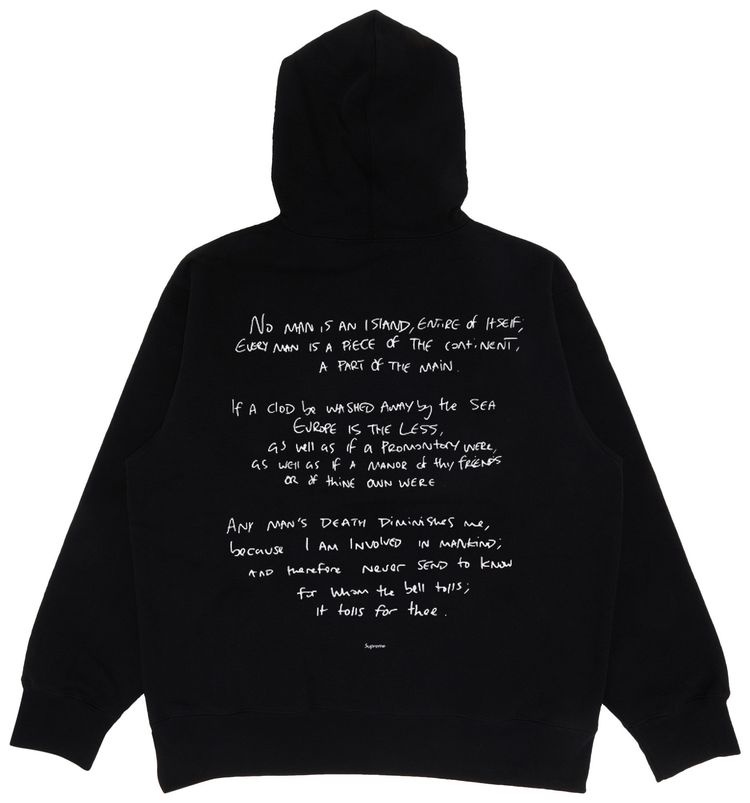 Supreme x Corteiz Rules The World Hooded Sweatshirt Black