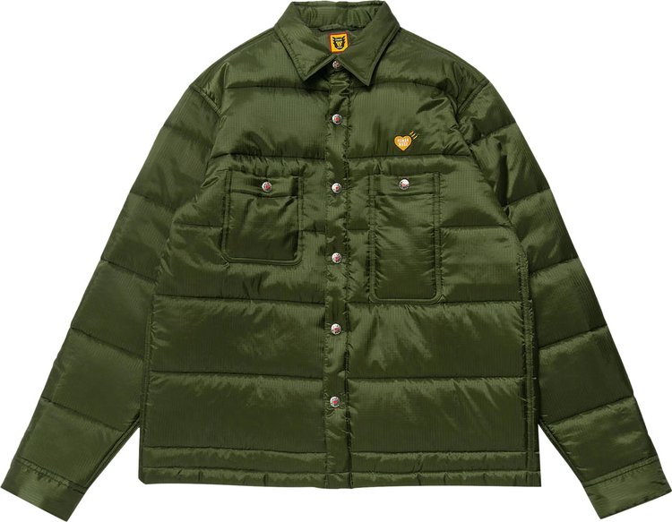Human Made Quilted Shirt Jacket 'Olive'