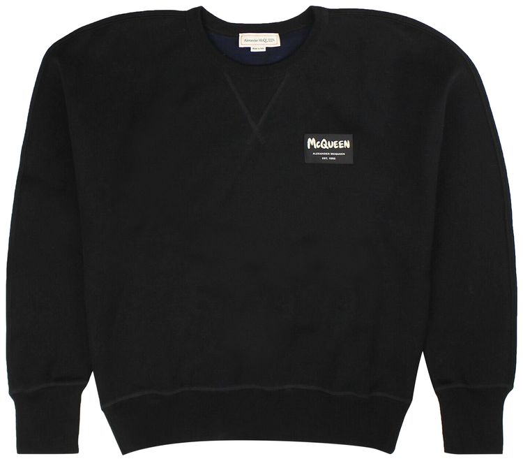 Alexander McQueen Logo Crewneck Black