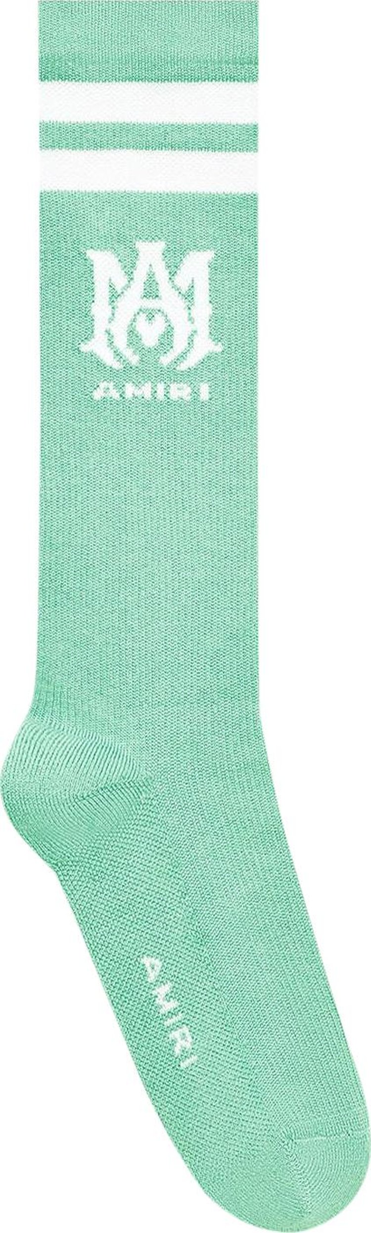 Amiri Ribbed Athletic Socks 'Green'