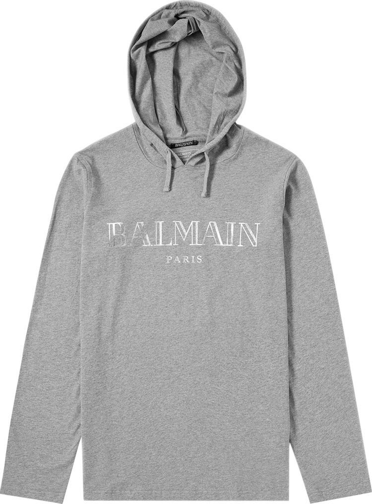 Balmain Logo Hoodie 'Grey'