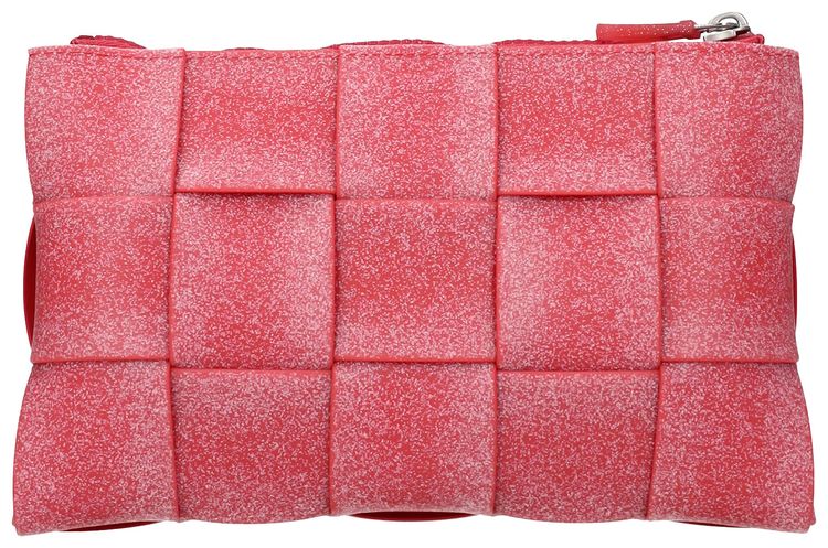 Bottega Veneta Rubber Clutch Bag RedWhite