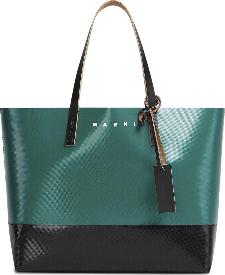 Marni Tribeca Tote Bag GreenBlack