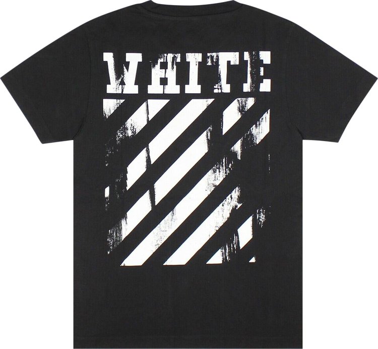 Off White Diag T Shirt BlackWhite