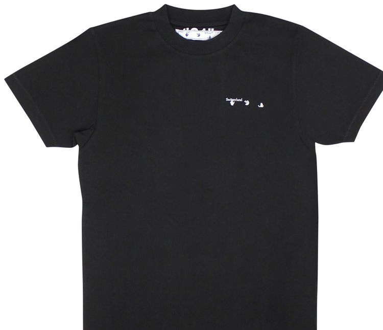 Off White Switzerland T Shirt BlackWhite