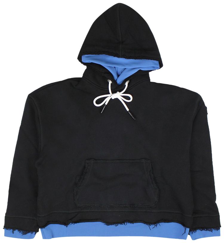 Palm Angels Double Layer Hoodie Black