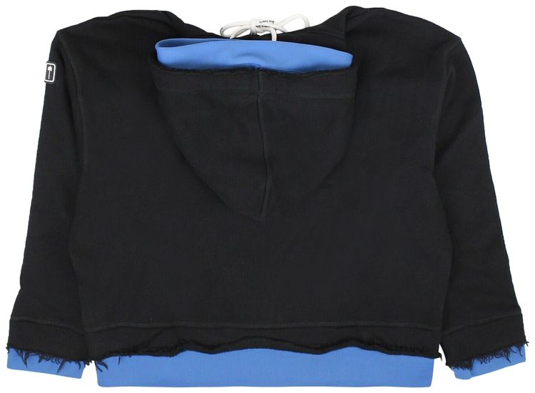 Palm Angels Double Layer Hoodie Black