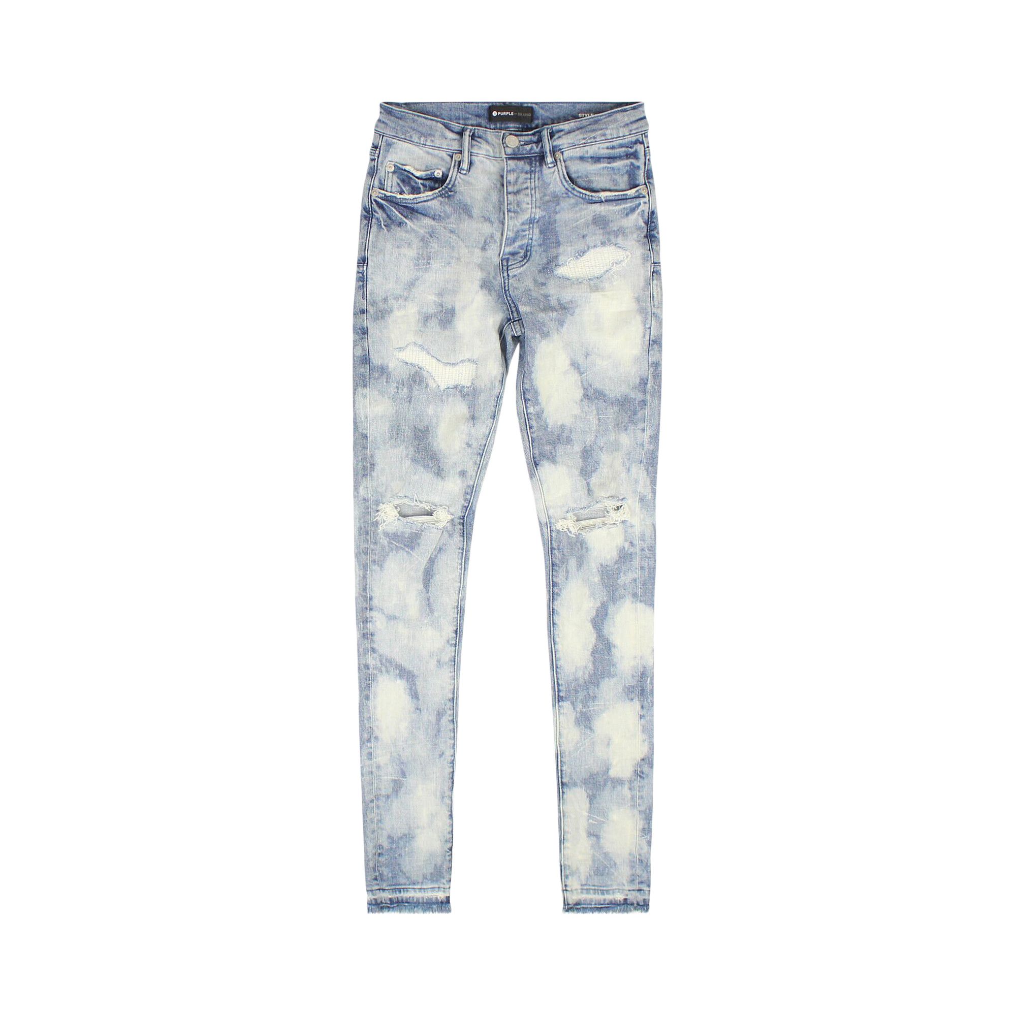 Purple Brand Jean Bi Color Purple Brand Mens Washed Indigo And