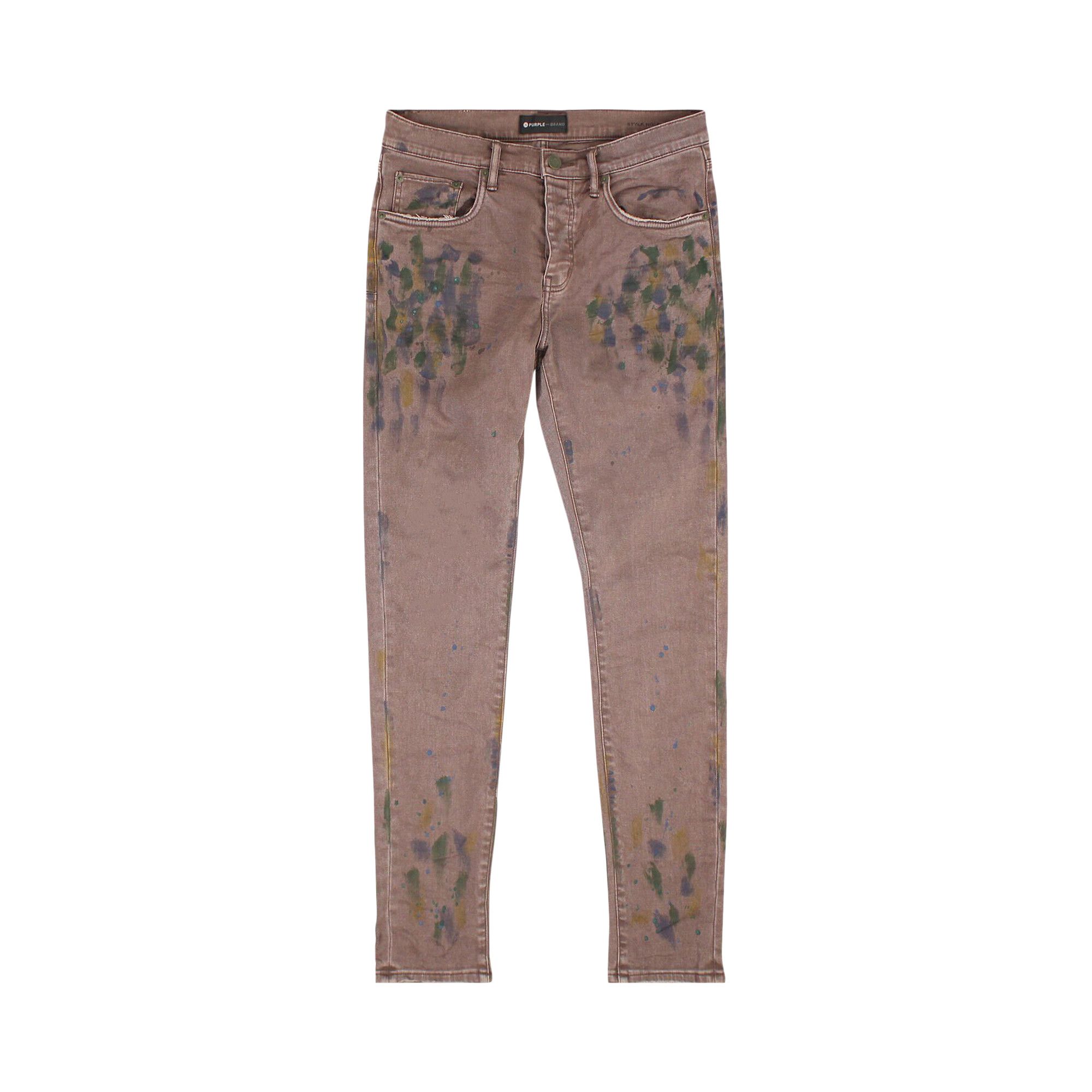 Buy PURPLE BRAND Oil Spill Jeans Overdyed Jeans 'Sepia' - P001 OSP