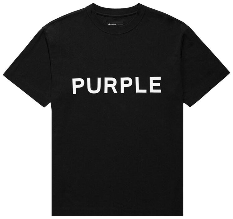 PURPLE BRAND Jersey Short Sleeve Tee Black