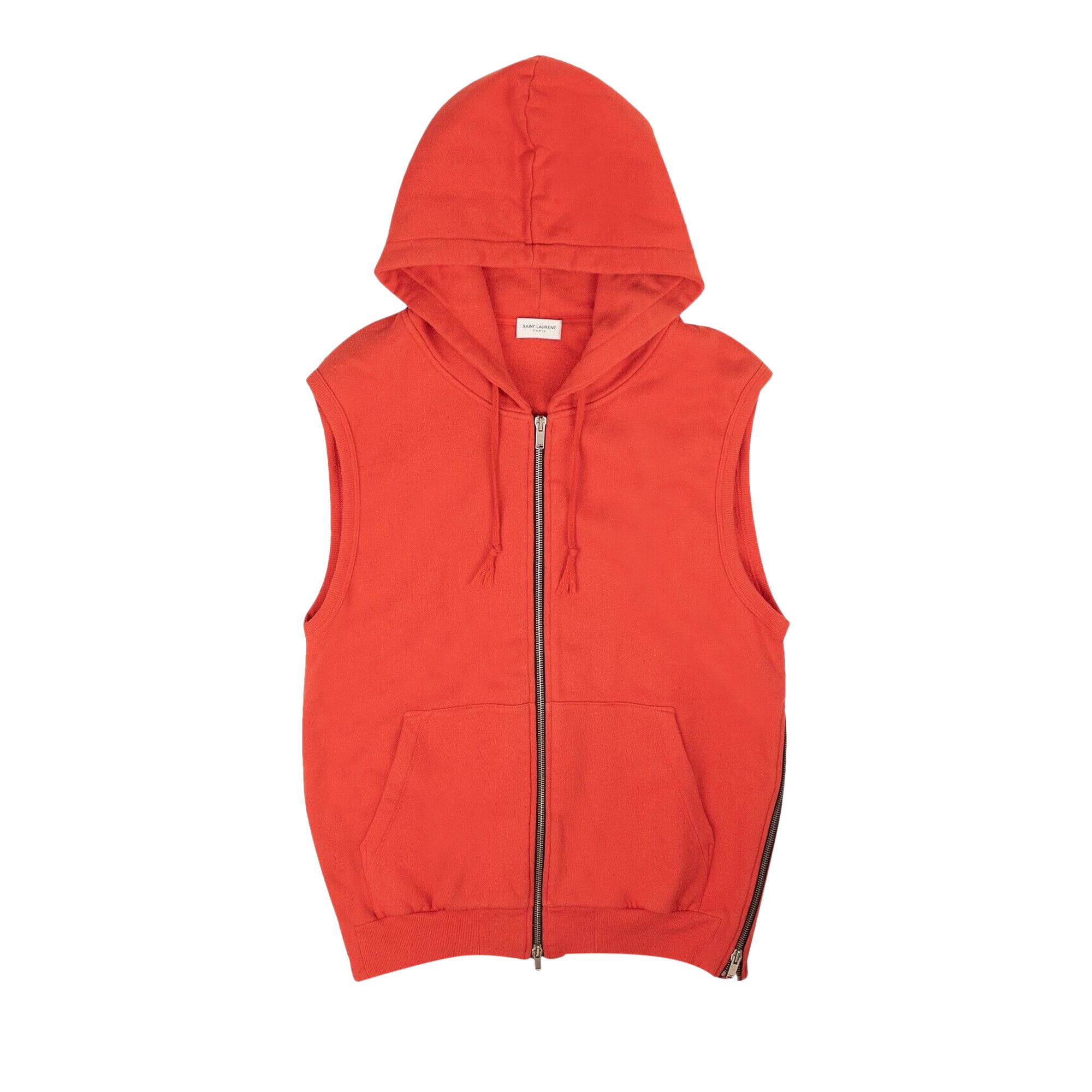 Saint laurent zip hoodie fur deals