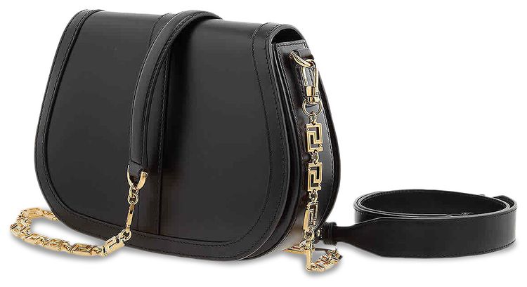 Versace Greca Goddess Shoulder Bag Black