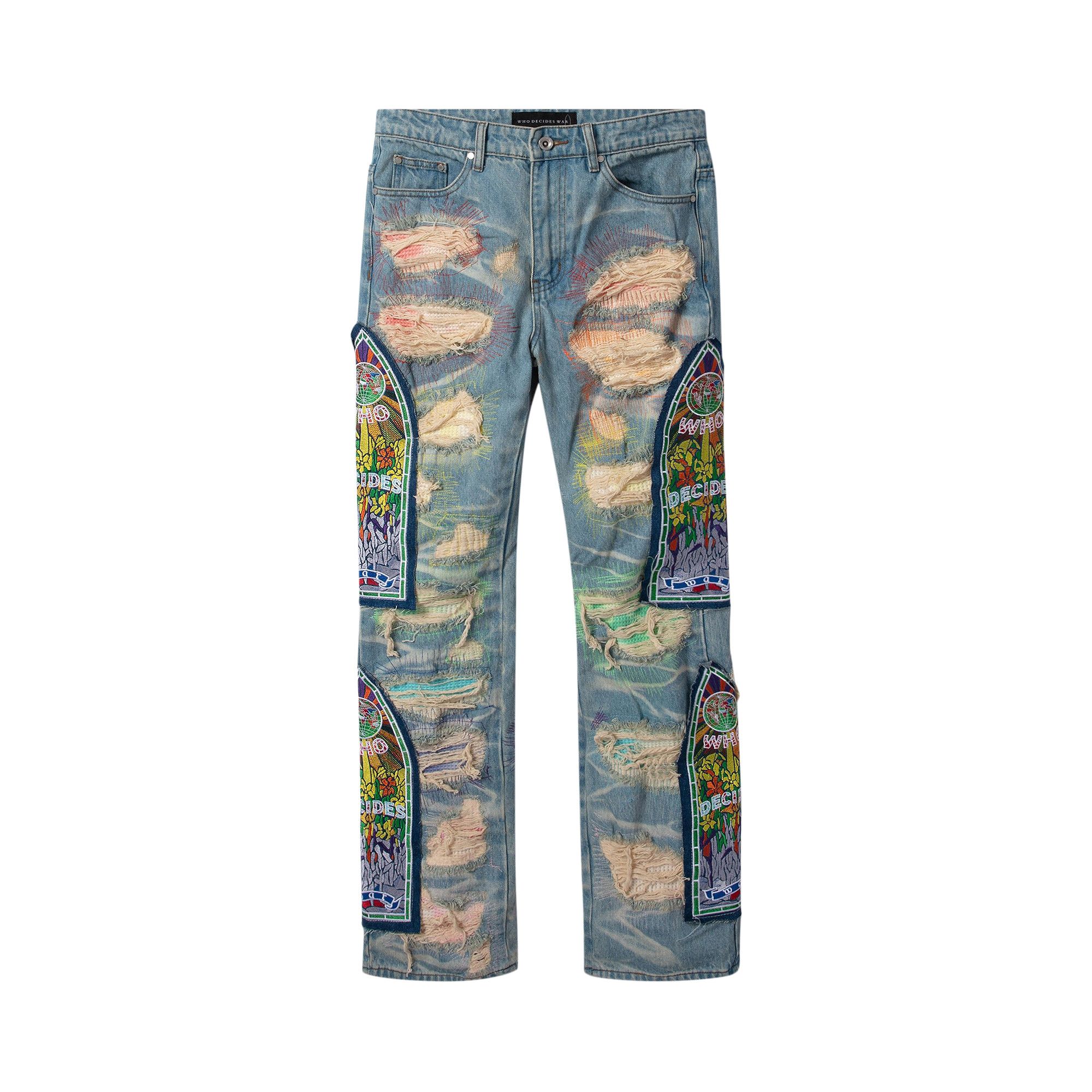 Buy Who Decides War Fusion Denim Jeans 'Multicolor' - 2637