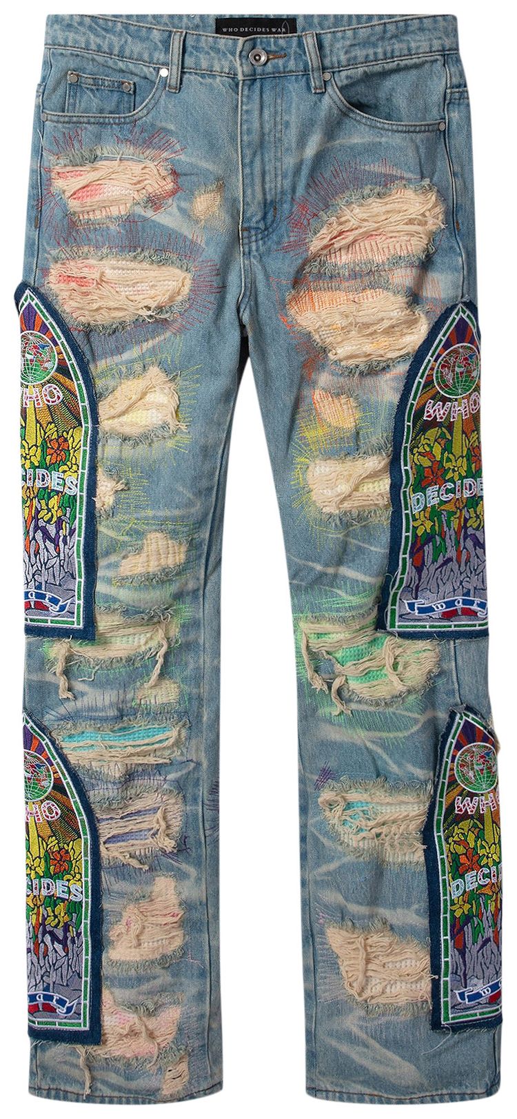 Who Decides War Fusion Denim Jeans Multicolor