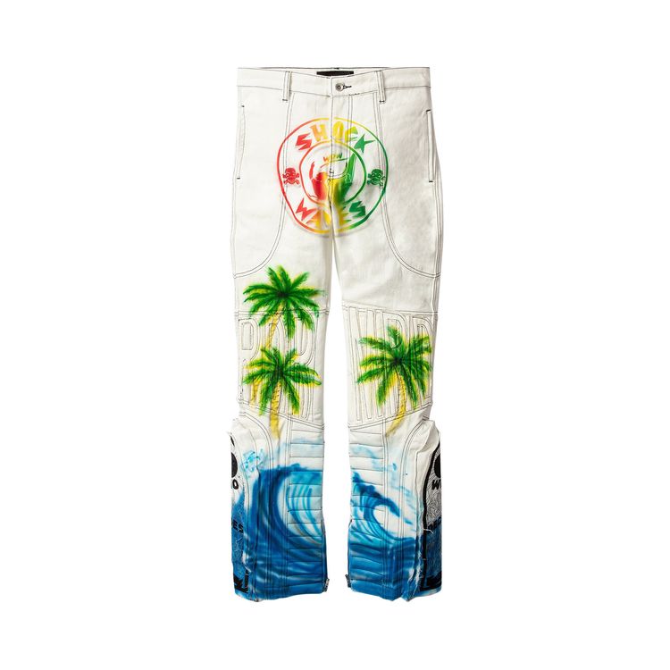 BLUE MRDR MOTO STRAIGHT-FIT JEANS