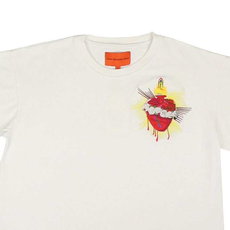 Who Decides War Crest Sacred Heart Jersey White