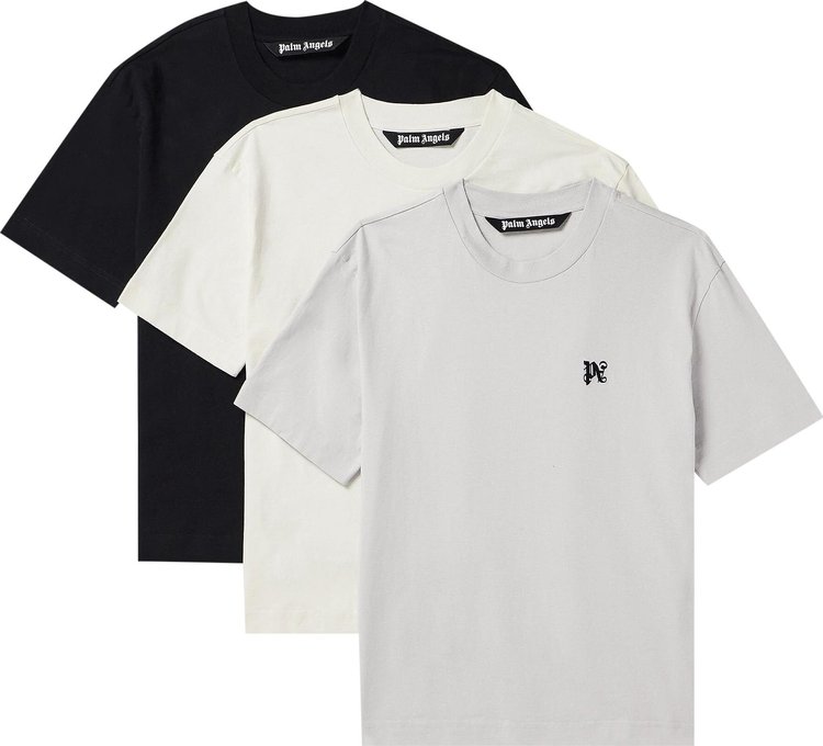Palm Angels Monogram T-Shirt (3 Pack) 'Multicolor'