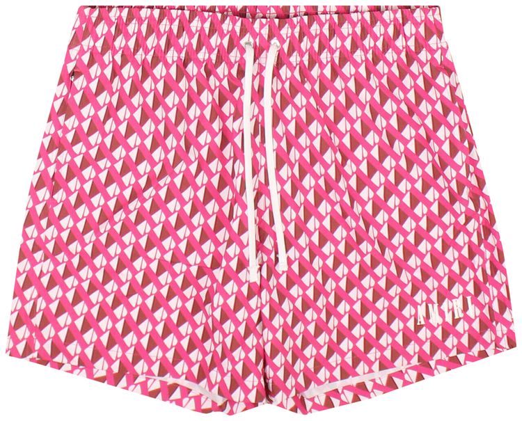Amiri AAA Swim Trunks WhiteRed