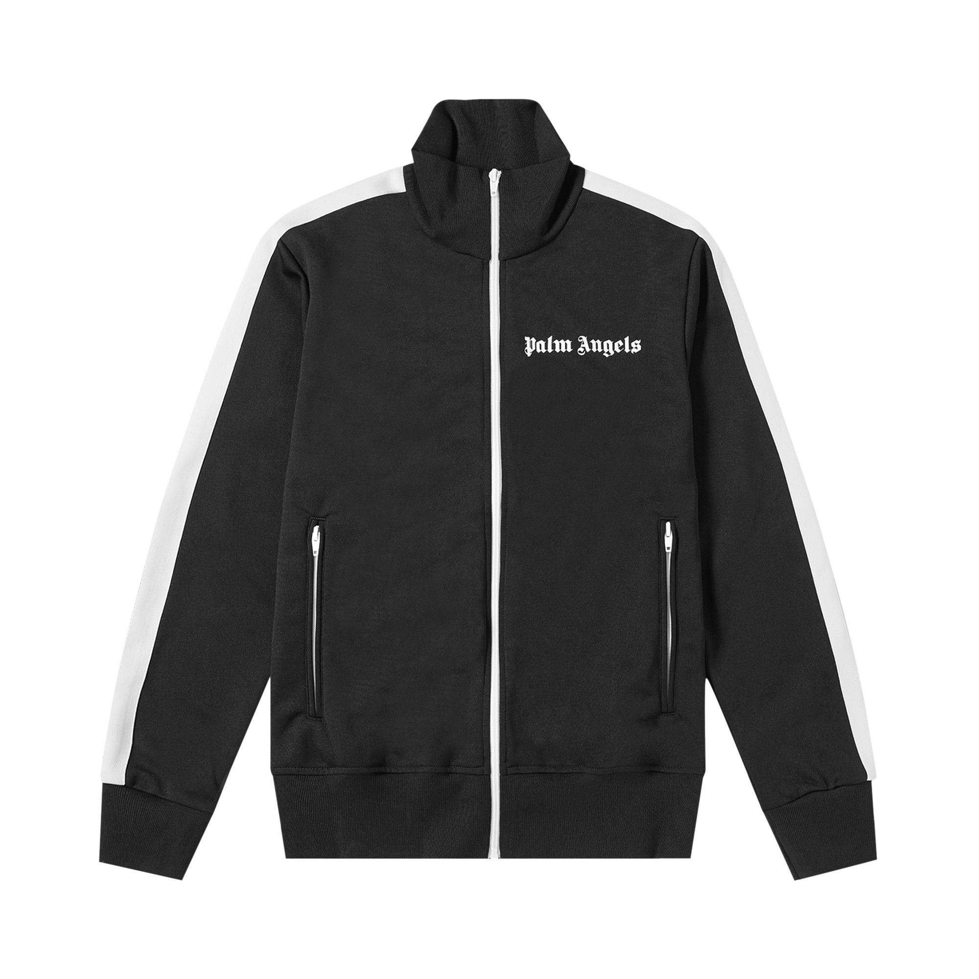 Buy Palm Angels Track Jacket Black White PMBD001S193840011001 GOAT SA