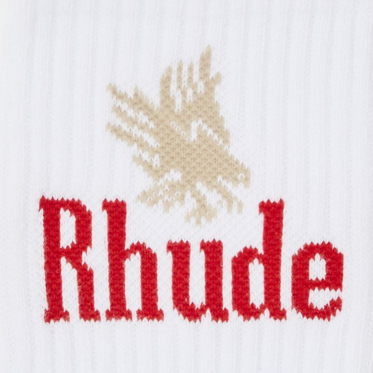 Rhude Eagles Sock WhiteRed