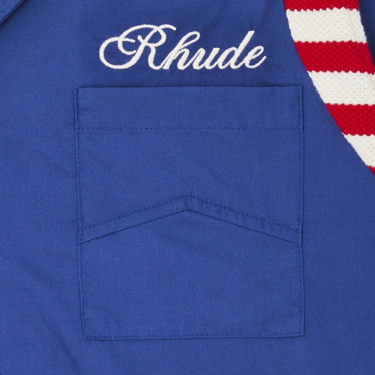 Rhude American Spirit Poplin Shirt Navy