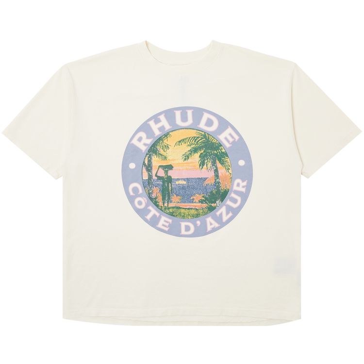Rhude Lago Tee Vintage White