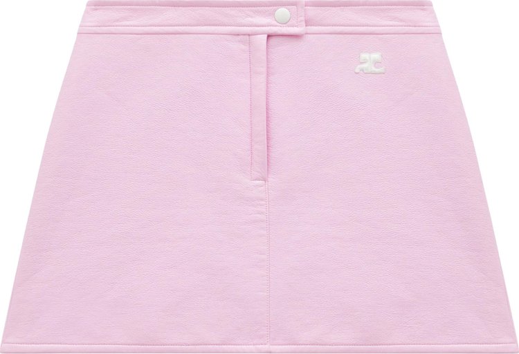 Courreges Vinyl Reedition Skirt Rose