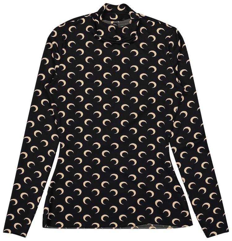 Marine Serre Regenerated All Over Moon Jersey Second Skin Top Multicolor