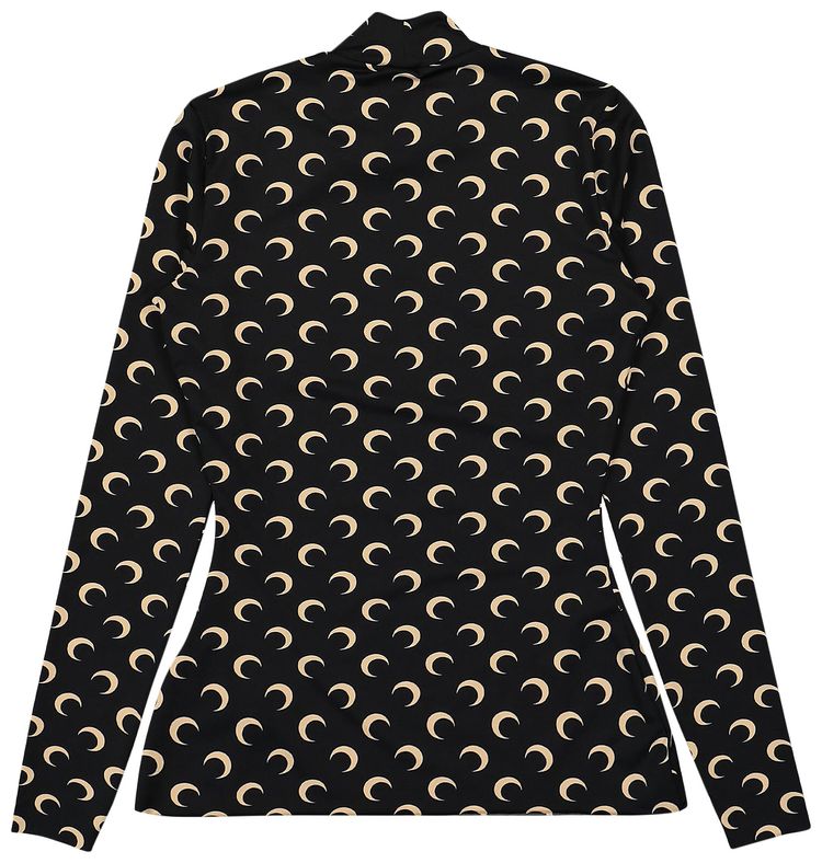 Marine Serre Regenerated All Over Moon Jersey Second Skin Top Multicolor