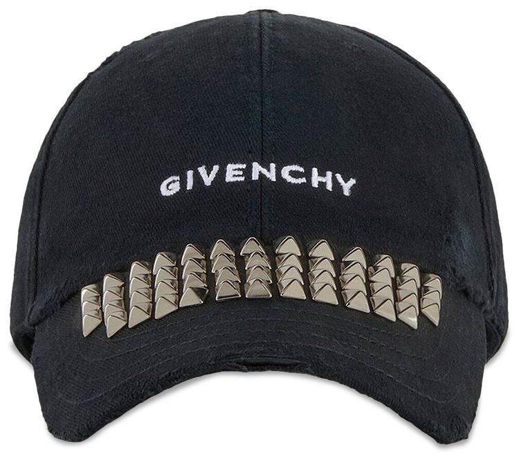 Givenchy Embroidered Logo Curved Cap Black