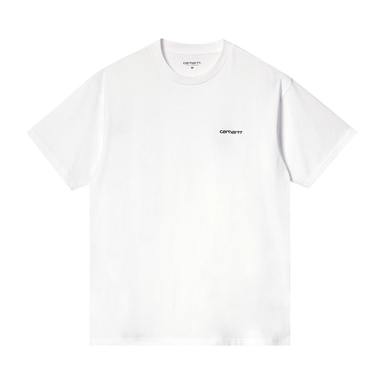 Carhartt WIP Short Sleeve Script Embroidery T Shirt White