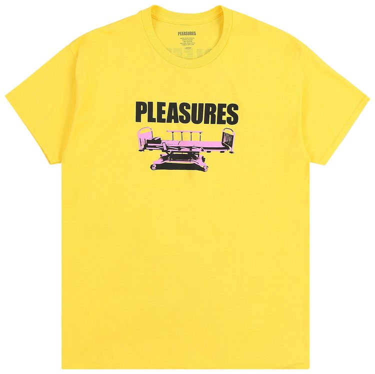 Pleasures Bed T Shirt Yellow