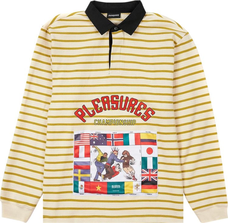Pleasures Championship Rugby Long-Sleeve 'Tan'