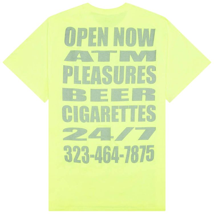 Pleasures Liquor T Shirt Safety Green