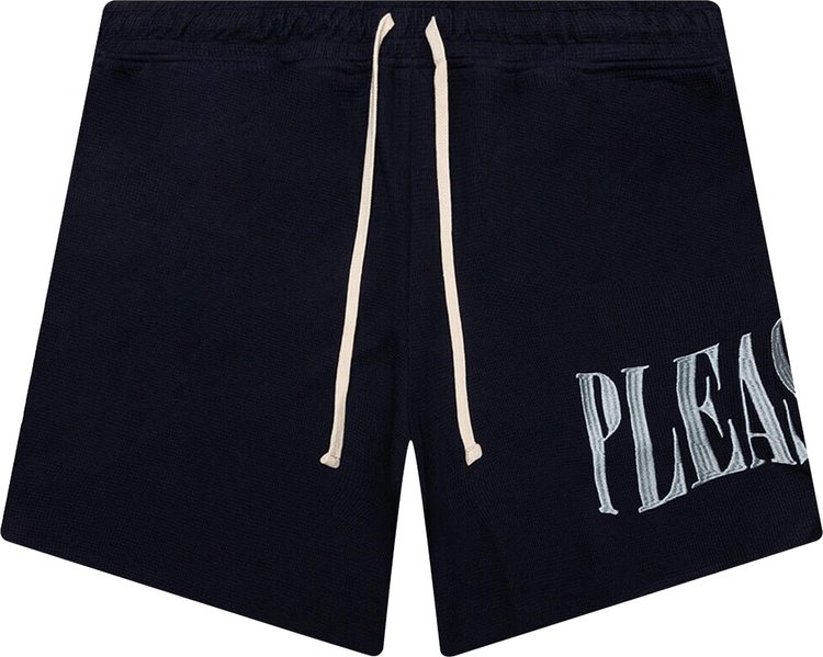 Pleasures Twitch Waffle Knit Short 'Navy'