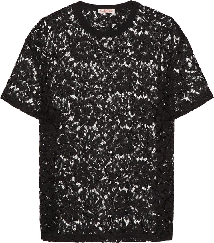 Valentino Lace T-Shirt 'Black'