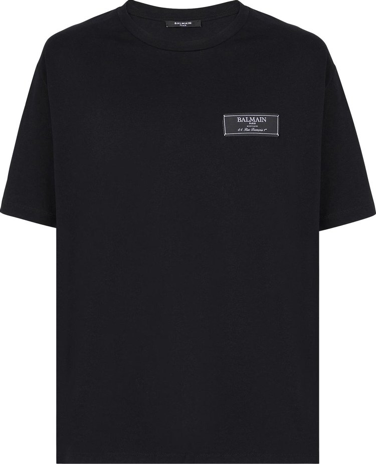 Balmain Etiquette T-Shirt 'Black/White'