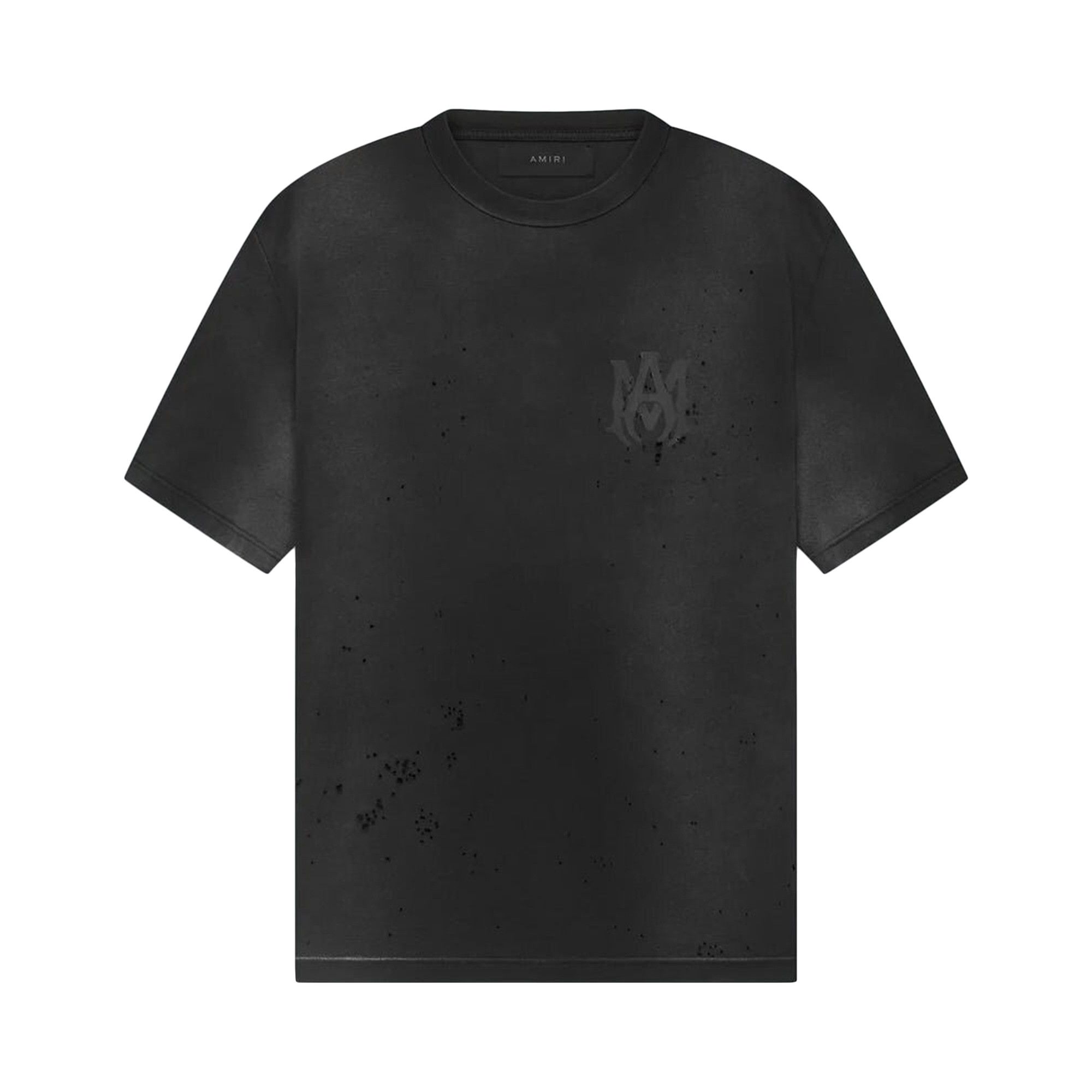 Buy Amiri Logo Shotgun Tee 'Faded Black' - AMJYTE1002 051 FADE | GOAT