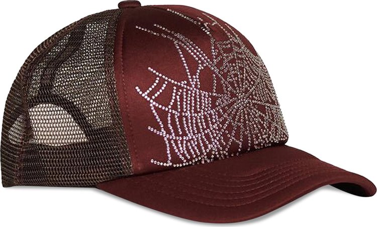 Sp5der Web Trucker Hat Brown