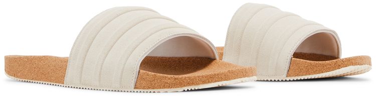 Adidas Adilette Premium Slides Cork Pack   Wonder White